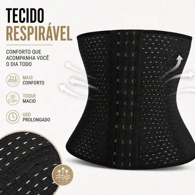 Detalhe do tecido respirável da cinta CurvaFit